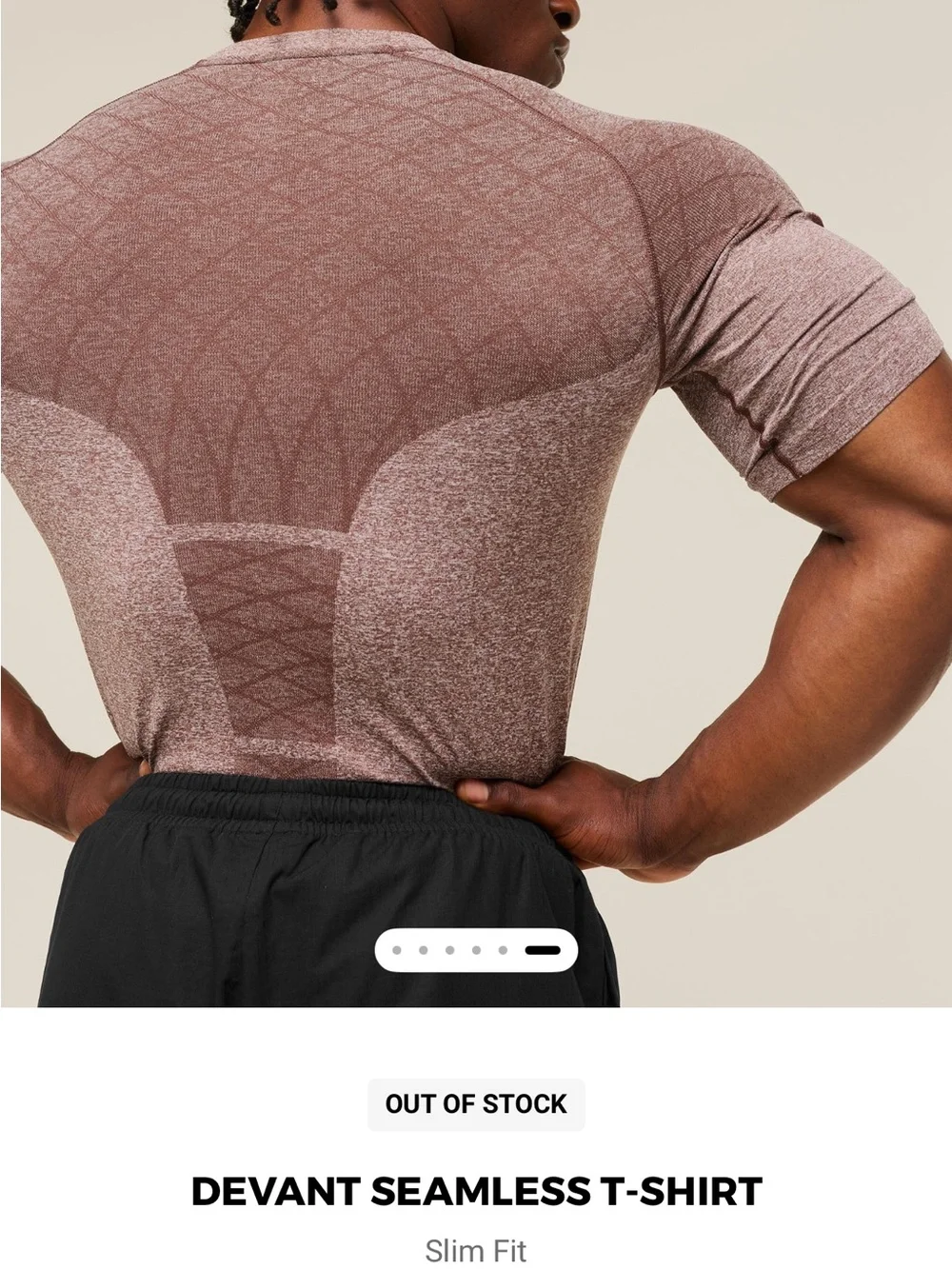Gymshark Devant Seamless T-Shirt Brown